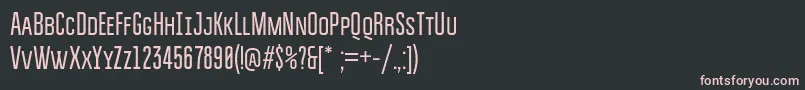 Шрифт Bravosc – розовые шрифты на чёрном фоне