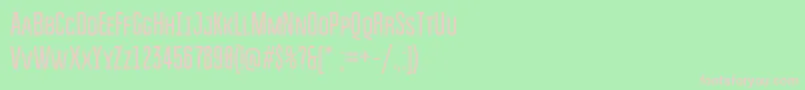 Bravosc Font – Pink Fonts on Green Background
