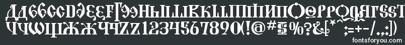 KremlinGrandDuke-fontti – valkoiset fontit