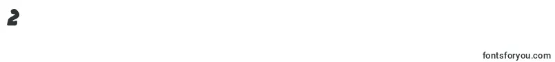 Funnypagescondital-Schriftart – Schriften für die Ziffer 2