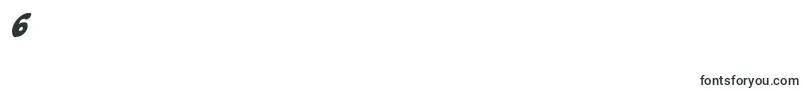 Funnypagescondital-Schriftart – Schriften für die Ziffer 6