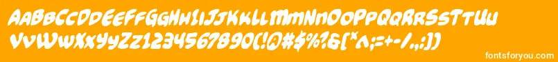 Подробнее о шрифте Funnypagescondital Шрифт Funnypagescondital – белые шрифты на оранжевом фоне