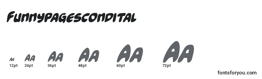 Funnypagescondital Font Sizes