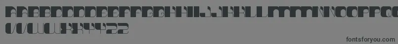 ThinkTechno Font – Black Fonts on Gray Background