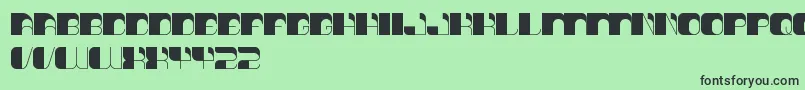 ThinkTechno Font – Black Fonts on Green Background