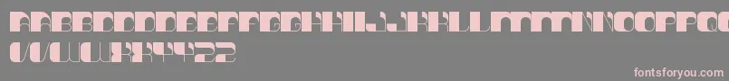ThinkTechno Font – Pink Fonts on Gray Background
