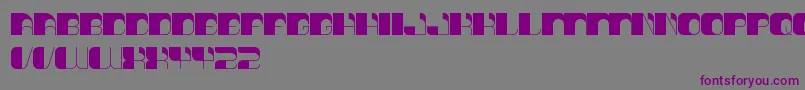 ThinkTechno Font – Purple Fonts on Gray Background