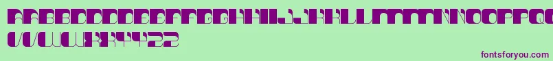 ThinkTechno Font – Purple Fonts on Green Background