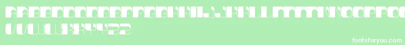 ThinkTechno Font – White Fonts on Green Background