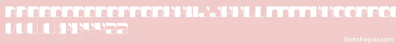 ThinkTechno Font – White Fonts on Pink Background