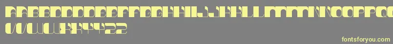 ThinkTechno Font – Yellow Fonts on Gray Background