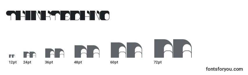 ThinkTechno Font Sizes