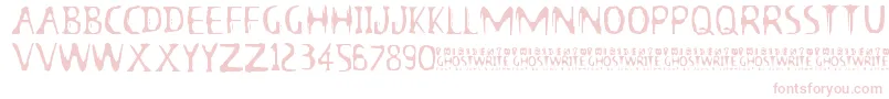 Police 13thGhostwriteJrz – polices roses sur fond blanc