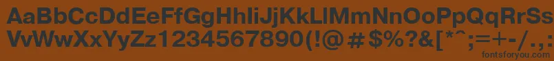 フォントPragmaticaBold.001.001 – 黒い文字が茶色の背景にあります