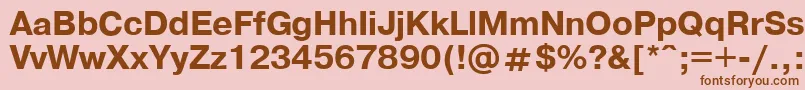 Подробнее о шрифте PragmaticaBold.001.001 Шрифт PragmaticaBold.001.001 – коричневые шрифты на розовом фоне