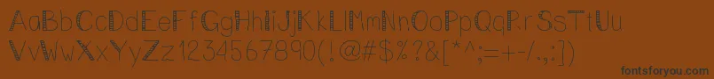 fuente Vincentstreet – Fuentes Negras Sobre Fondo Marrón