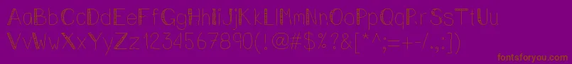 Vincentstreet Font – Brown Fonts on Purple Background