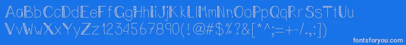 Vincentstreet Font – Pink Fonts on Blue Background