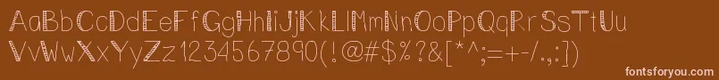 Vincentstreet Font – Pink Fonts on Brown Background