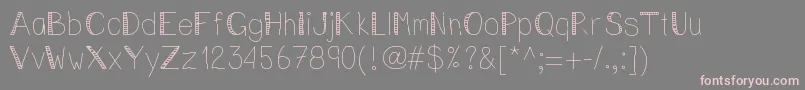 More about Vincentstreet Font Vincentstreet Font – Pink Fonts on Gray Background