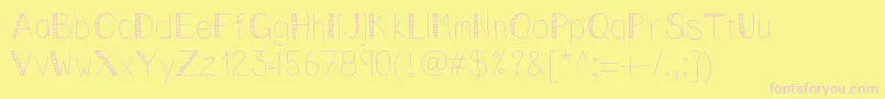 Vincentstreet Font – Pink Fonts on Yellow Background