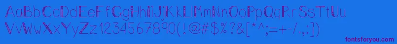 Vincentstreet Font – Purple Fonts on Blue Background