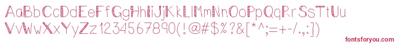 Vincentstreet Font – Red Fonts on White Background