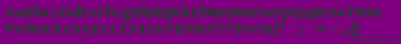 BrusquerieDisplaySsi Font – Black Fonts on Purple Background
