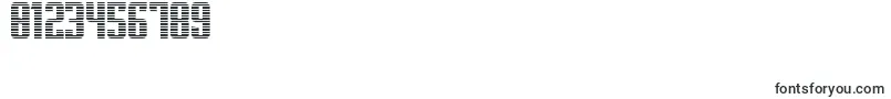 SupergunsHorizontal Font – Fonts for Numbers and Digits