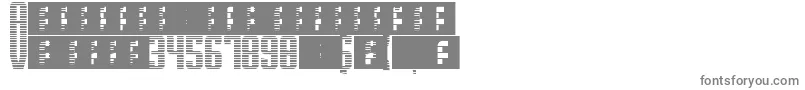 フォントSupergunsHorizontal – 灰色のフォント