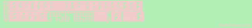 SupergunsHorizontal Font – Pink Fonts on Green Background