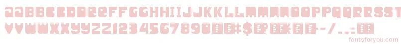 UnityTitling Font – Pink Fonts on White Background