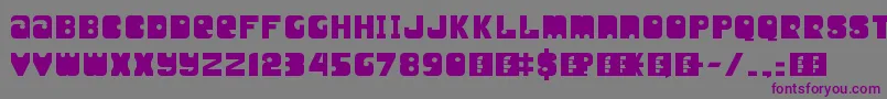 UnityTitling Font – Purple Fonts on Gray Background