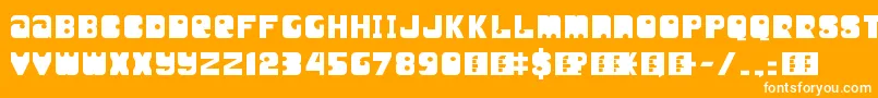 UnityTitling Font – White Fonts on Orange Background