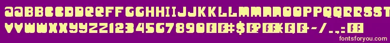 UnityTitling Font – Yellow Fonts on Purple Background