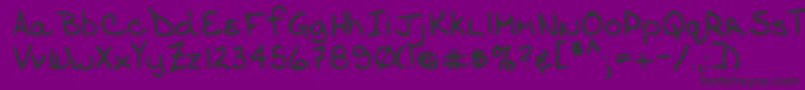 VanduynRegular Font – Black Fonts on Purple Background