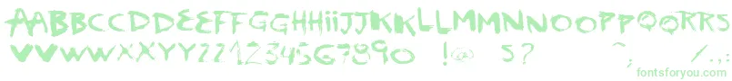 VtksScream Font – Green Fonts on White Background