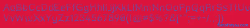 Strtgr Font – Blue Fonts on Red Background