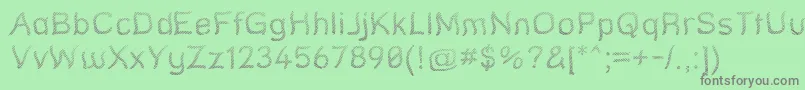 Strtgr Font – Gray Fonts on Green Background