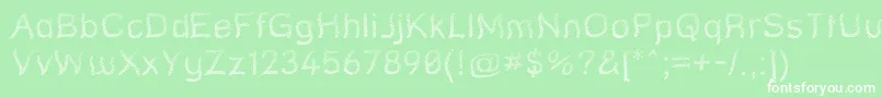 Strtgr Font – White Fonts on Green Background