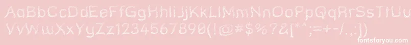 Strtgr Font – White Fonts on Pink Background