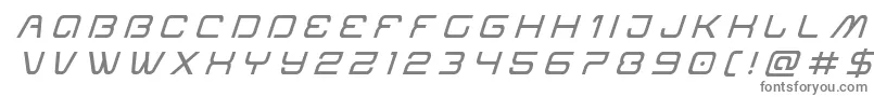 Miraclemercurytitleital Font – Gray Fonts on White Background