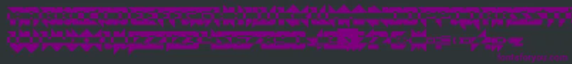 ToeTheLine Font – Purple Fonts on Black Background