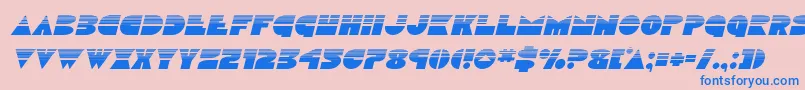 Discoduckhalfital Font – Blue Fonts on Pink Background