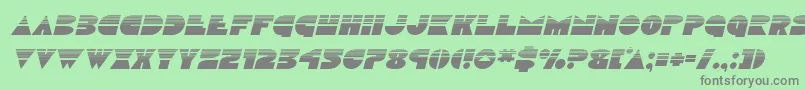 Discoduckhalfital Font – Gray Fonts on Green Background