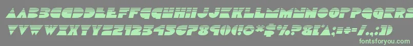 Discoduckhalfital Font – Green Fonts on Gray Background