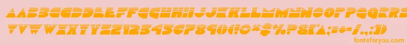 Discoduckhalfital Font – Orange Fonts on Pink Background