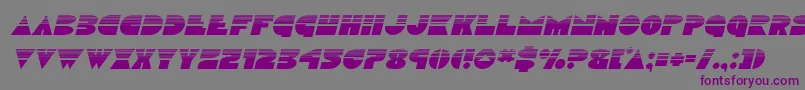 Discoduckhalfital Font – Purple Fonts on Gray Background