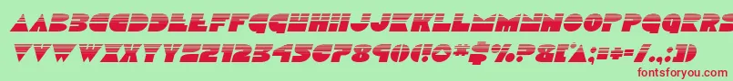 Discoduckhalfital Font – Red Fonts on Green Background