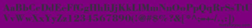 BodoniLtBold Font – Black Fonts on Purple Background